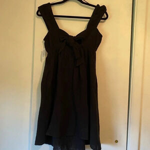 Old Navy Black Cotton Wide Straps Mini Dress Girlhood Core/ Women Size XS/S
